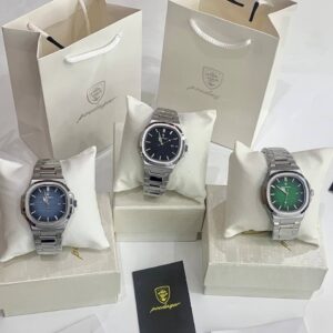 POEDAGAR Men's wristwatch Fashion Business Silver