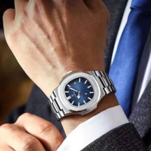 POEDAGAR Men's wristwatch Fashion Business Silver